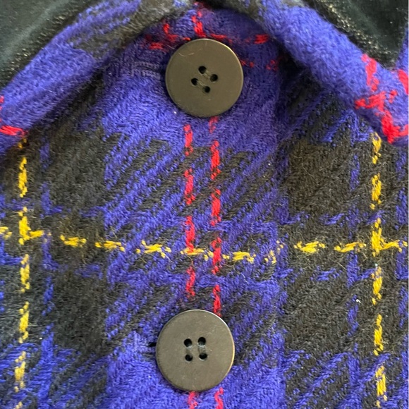 Kasper Company and ASL Electric Blue 100% Wool Plaid Blazer Women's Size 4P Warm - Picture 3 of 9